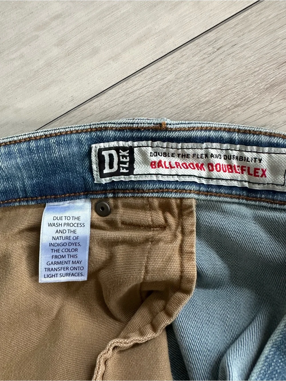 Duluth Ballroom Double Flex Relaxed Fit Jeans Light Wash Denim 46x30 NWT IN PKG